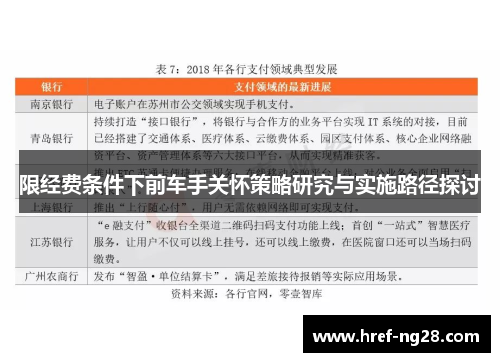 限经费条件下前车手关怀策略研究与实施路径探讨 限经费条件下前车手关怀策略研究与实施路径探讨